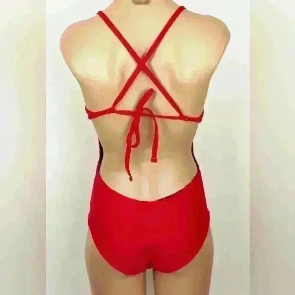 One Pice Bathing Suit Honey Girl “Rachel Reversible” size Small
